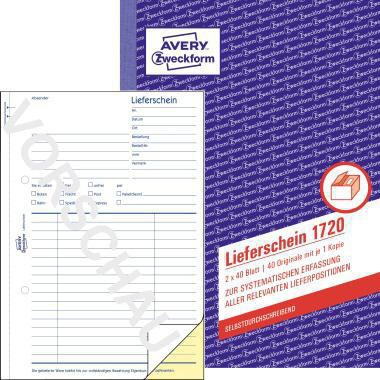 AVERY ZWECKFORM Lieferschein Avery Zweckform DIN A5