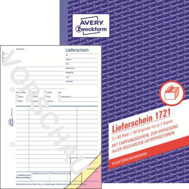 AVERY ZWECKFORM Lieferschein Avery Zweckform DIN A5