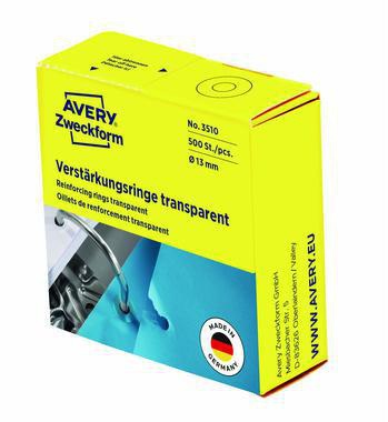[9199114685] AVERY ZWECKFORM Lochverstärkungsringe Avery Zweckform 13mm transparent 500 (transparent)