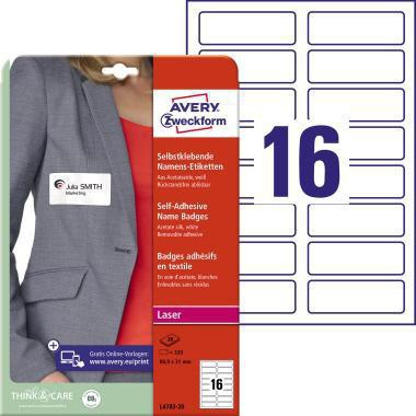 [9199114727] AVERY ZWECKFORM Namensetikett Avery Zweckform 88,9 x 31 mm (B x H)