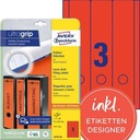 AVERY ZWECKFORM Ordnerrückenetikett Avery Zweckform ultragrip breit/lang 61