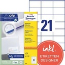 AVERY ZWECKFORM Universaletikett Avery Zweckform ultragrip 70 x 41 mm (B