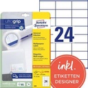 AVERY ZWECKFORM Universaletikett Avery Zweckform ultragrip 70 x 36 mm (B