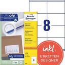 AVERY ZWECKFORM Universaletikett Avery Zweckform ultragrip 105 x 70 mm (B