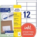 AVERY ZWECKFORM Universaletikett Avery Zweckform ultragrip 97 x 42,3 mm