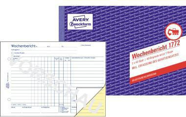 [9199114856] AVERY ZWECKFORM Wochenbericht Avery Zweckform DIN A5 quer