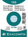 EXACOMPTA Karteikarte Exacompta DIN A7 liniert weiß 100