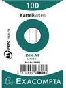 EXACOMPTA Karteikarte Exacompta DIN A8 liniert weiß 100