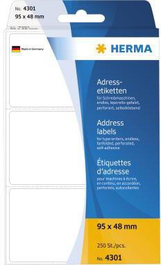 HERMA Adressetikett HERMA 95 x 48 mm (B x H) Papier weiß 250