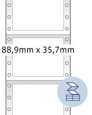 [9199115055] HERMA Endlosetikett HERMA 88,9 x 35,7 mm (B x H) nicht
