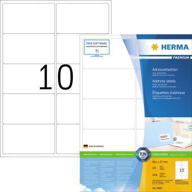 HERMA Universaletikett HERMA PREMIUM 99,1 x 57 mm (B x H) nicht