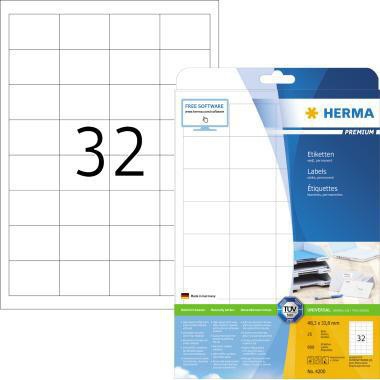[9199115074] HERMA Universaletikett HERMA PREMIUM 48,3 x 33,8 mm (B x H)