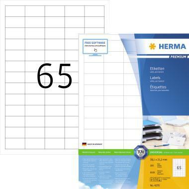 [9199115076] HERMA Universaletikett HERMA PREMIUM 38,1 x 21,2 mm (B x H)