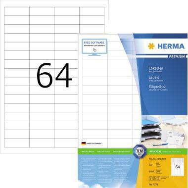 [9199115077] HERMA Universaletikett HERMA PREMIUM 48,3 x 16,9 mm (B x H)