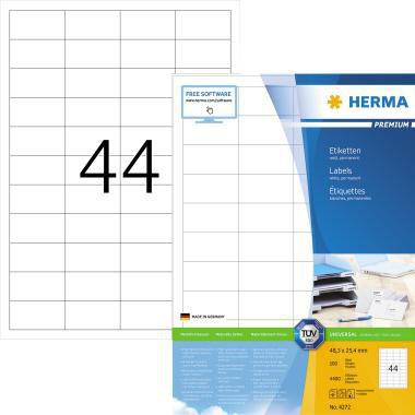 HERMA Universaletikett HERMA PREMIUM 48,3 x 25,4 mm (B x H)