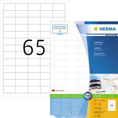 HERMA Universaletikett HERMA PREMIUM 38,1 x 21,2 mm (B x H)