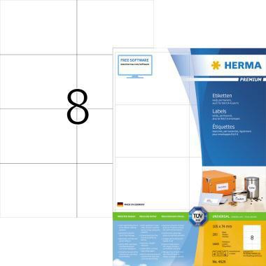 HERMA Universaletikett HERMA PREMIUM 105 x 74 mm (B x H) nicht