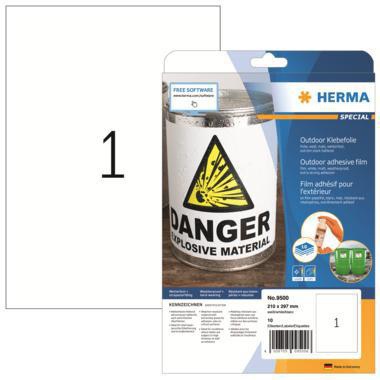 [9199115165] HERMA Folienetikett HERMA SPECIAL 210 x 297 mm (B x H) weiß