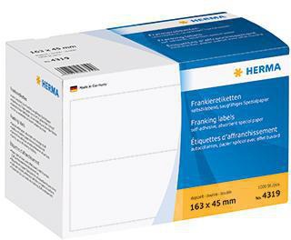 HERMA Frankieretikett HERMA 163 x 45 mm (B x H) Papier weiß