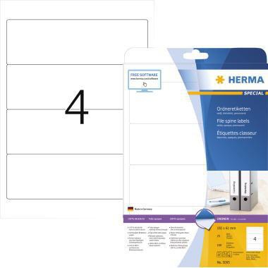 [9199115223] HERMA Ordnerrückenetikett HERMA breit/kurz 61 x 192 mm (B x H)