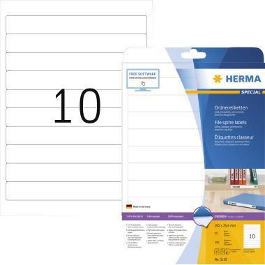 [9199115240] HERMA Ordnerrückenetikett HERMA schmal/kurz 25,4 x 192 mm (B x H)