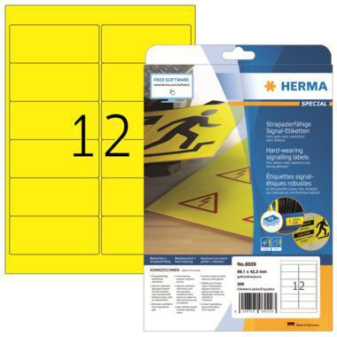 HERMA Folienetikett HERMA 99,1 x 42,3 mm (B x H) gelb 300