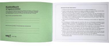 [9199115395] RNK VERLAG Fahrtenbuch RNK Verlag DIN A5 quer grün 32 Bl.