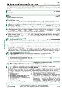 RNK VERLAG Mietvertrag RNK Verlag DIN A4 nicht