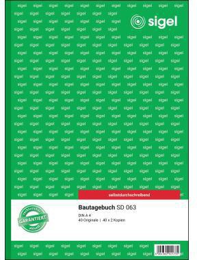 [9199115420] SIGEL Bautagebuch SIGEL DIN A4 3 x 40 Bl.
