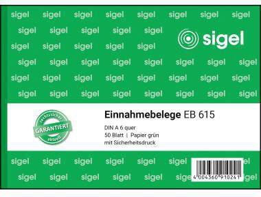 SIGEL Einnahmebeleg SIGEL DIN A6 quer 60g/m² 50 Bl.