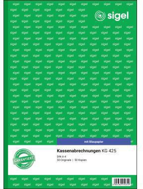 SIGEL Kassenabrechnung SIGEL DIN A4 nicht