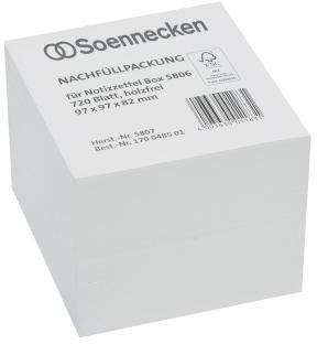 [9199115654] SOENNECKEN Zettelboxeinlage Soennecken 9,7 x 9,7 cm (B x H) 80g/m²