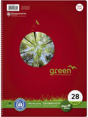 [9199115662] STAUFEN Collegeblock Staufen Green DIN A4 kariert mit Rand