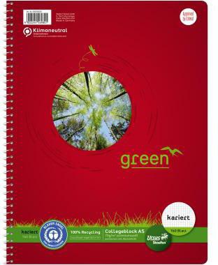 [9199115663] STAUFEN Collegeblock Staufen Green DIN A5 kariert 70g/m² 100