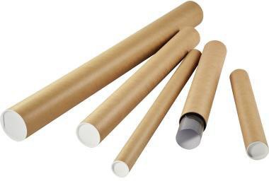WITHOUT BRAND Versandrohr 10 x 100 cm (D. x L) DIN A0+ Karton brau