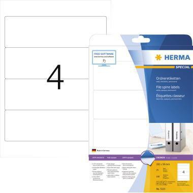 HERMA Ordnerrückenetikett HERMA breit/kurz 59 x 192 mm (B x H)