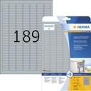HERMA Typenschildetikett HERMA 25,4 x 10 mm (B x H) silber 4.725