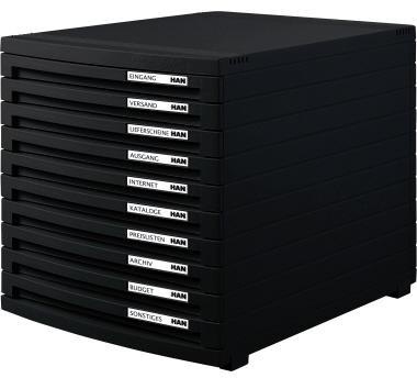 HAN Schubladenbox HAN CONTUR 10 Schubladen DIN A4 DIN B4