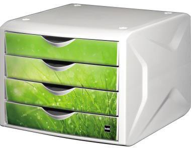 [9199118780] HELIT Schubladenbox helit the chameleon 4 Schubladen DIN A4