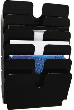 [9199118928] DURABLE Prospekthalter DURABLE FLEXIPLUS 6 34 x 75 x 10 cm (B x (schwarz)