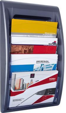 PAPERFLOW Prospekthalter Paperflow Quickfit 39,5 x 65 x 9,5 cm (B