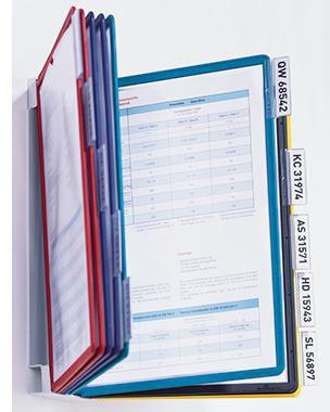 DURABLE Sichttafelwandhalter DURABLE SHERPA® WALL 10 DIN A4 inkl.
