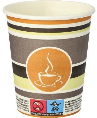 PAPSTAR Trinkbecher PAPSTAR Coffee To Go Einweg 200ml Pappe