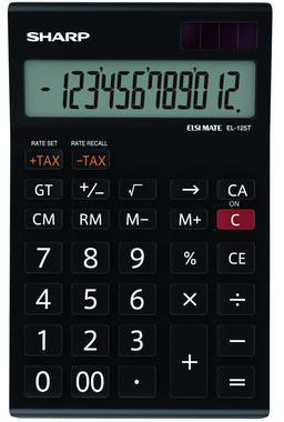 SHARP Tischrechner Sharp EL-125TWH 112 x 13 x 176 mm (B x H