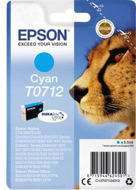 EPSON Tintenpatrone Epson Originalzubehör T0712 ca. 345