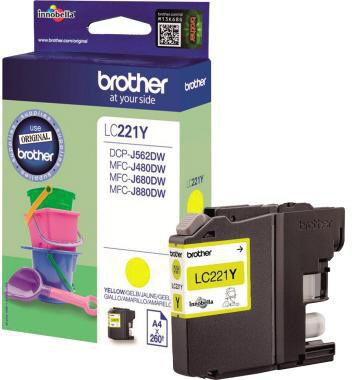 [9199120994] BROTHER Tintenpatrone Brother Originalzubehör LC-221Y ca. 260