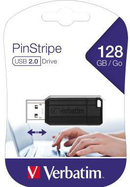 VERBATIM USB-Stick Verbatim Pin Stripe USB 2.0 128Gbyte