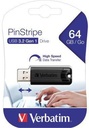 VERBATIM USB-Stick Verbatim PinStripe USB 3.2 Gen 1 16Gbyte