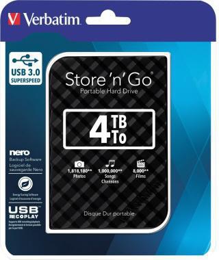 VERBATIM Festplatte extern Verbatim Store 'n' Go 119 x 81 x 14.5 mm