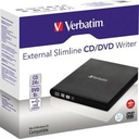 VERBATIM Laufwerk extern Verbatim Slimline CD/DVD 146 x 17 x 146